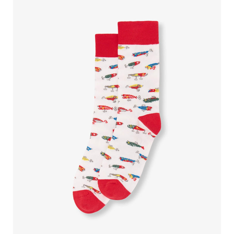Little Blue House - Fishing Lures Mens Crew Socks