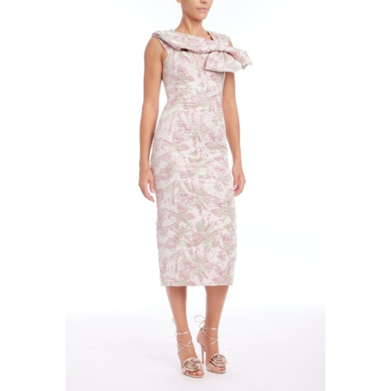 Badgley Mischka - Womens Bow Neck Jacq.