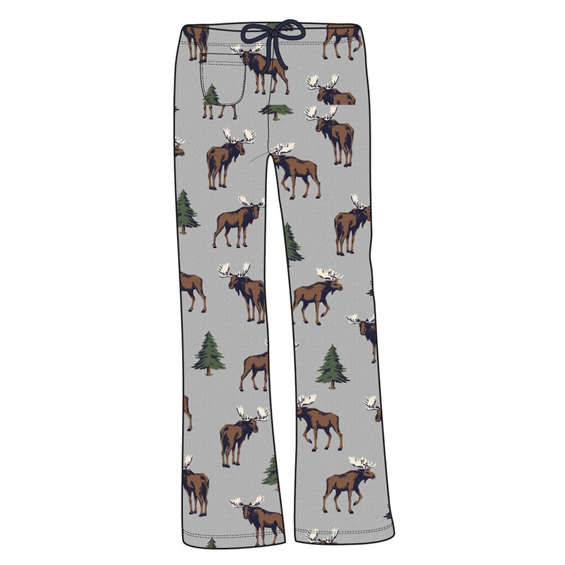 Little Blue House - Wild Moose Womens Jersey Pajama Pants