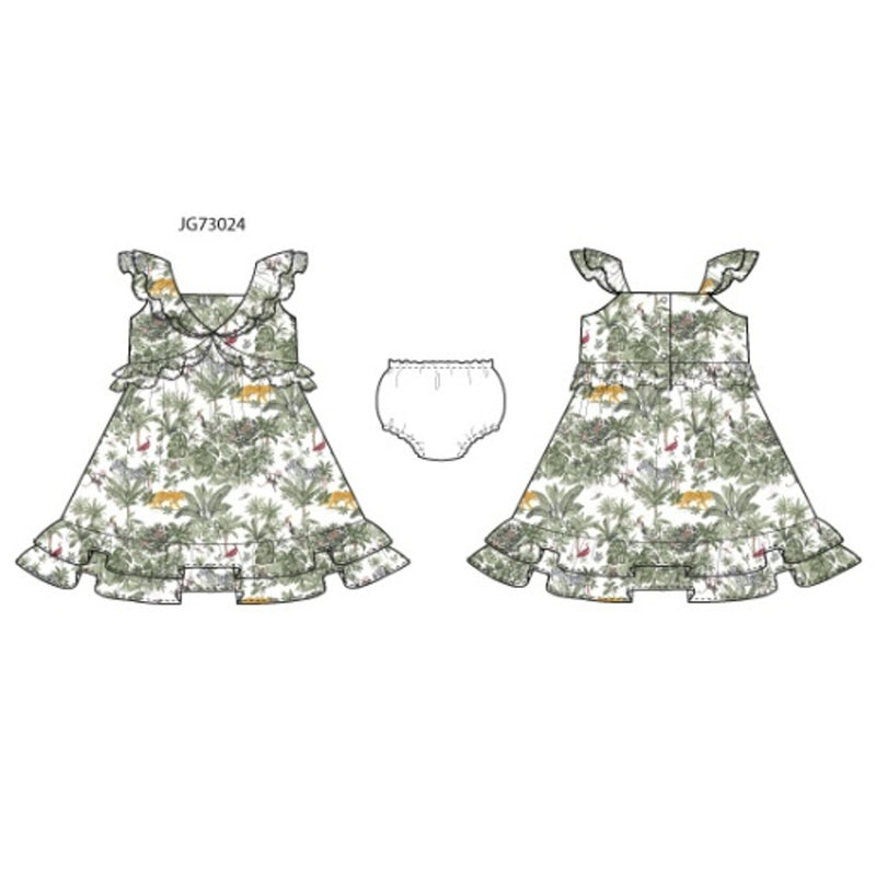 Janie and Jack - Girls with Multi Safari Dress Sm2