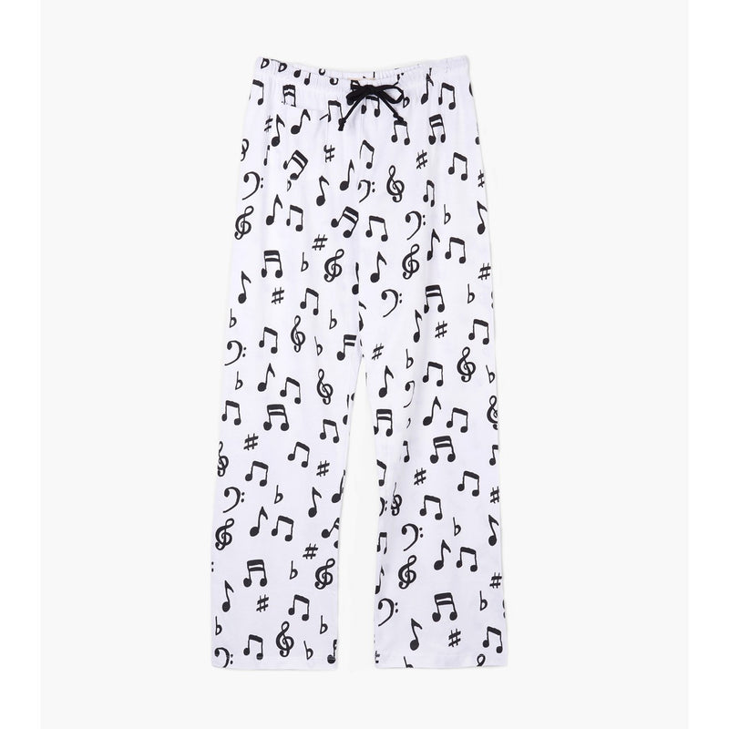 Little Blue House - Music Notes Womens Jersey Pajama Pants