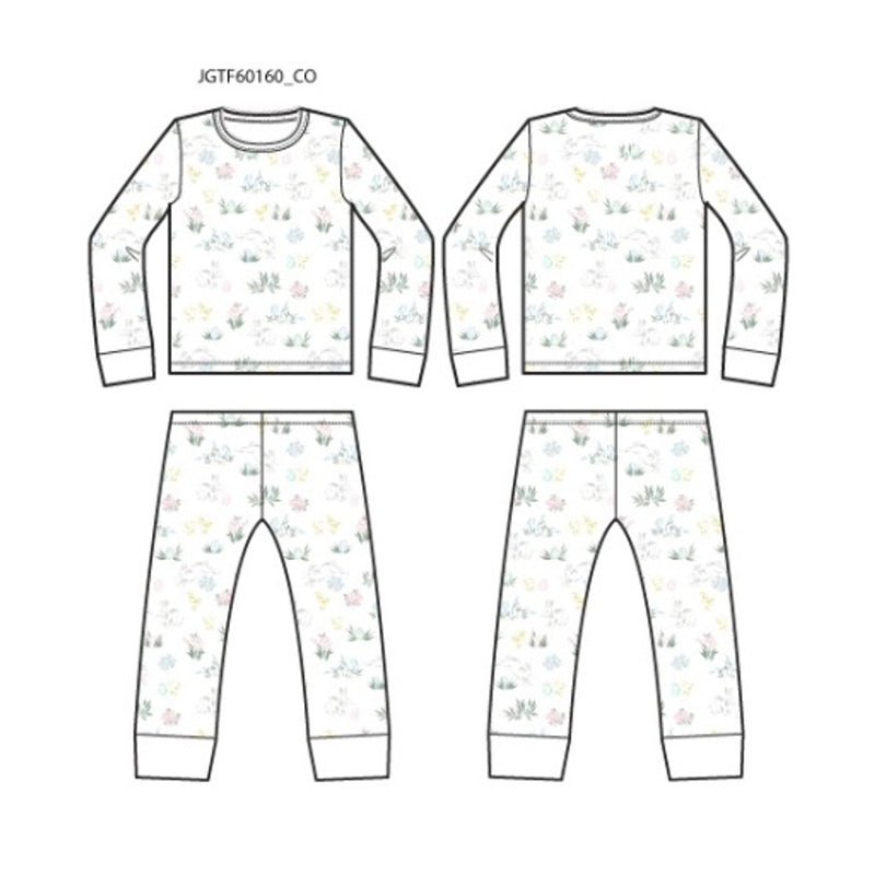 Janie and Jack - K Sl Pastel Bunny Sleep E1