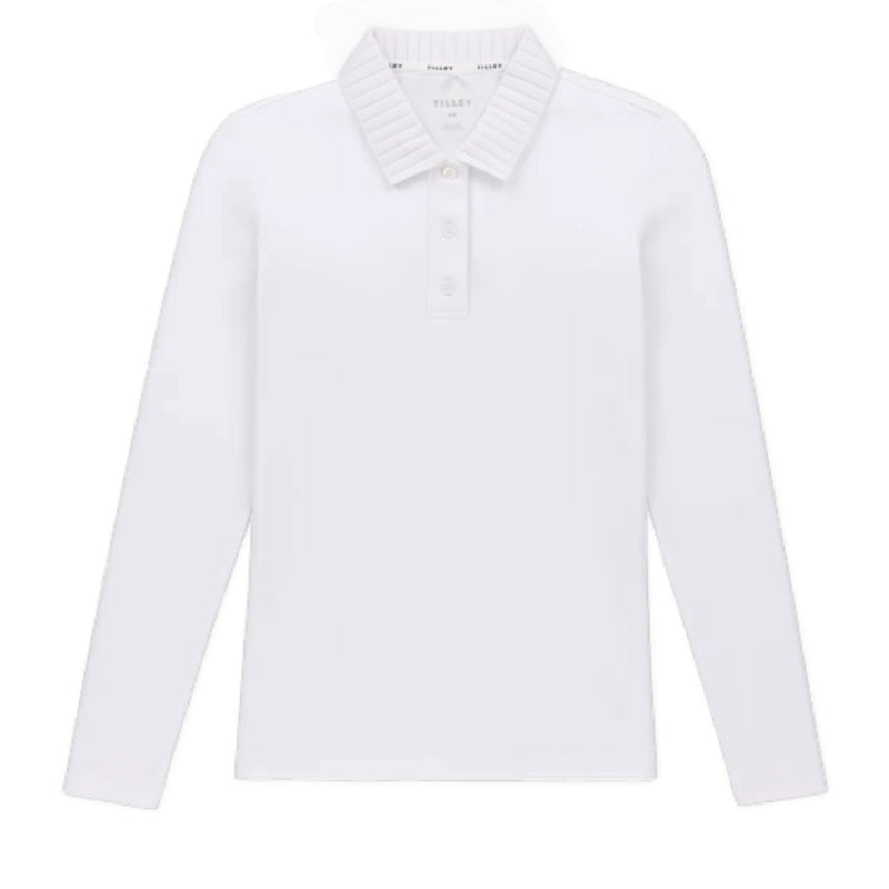 Tilley - Womens Long Sleeve Pleated Collar Polo