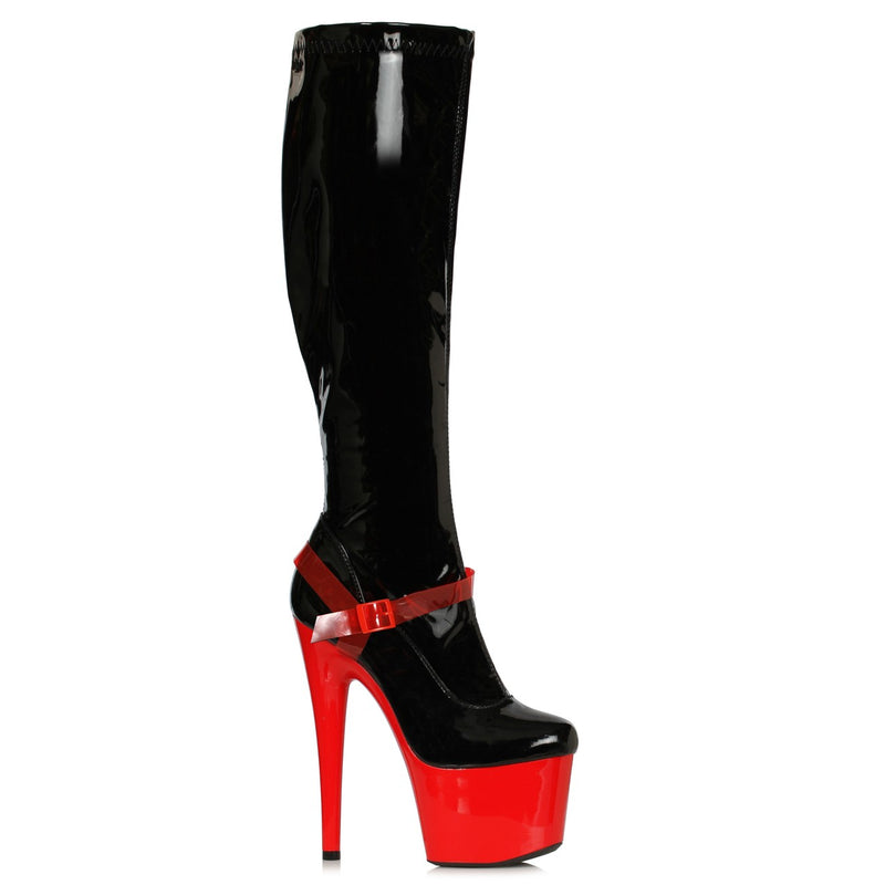 Ellie Shoes - 7" Stiletto Stretch Knee High Boot W/Zipper
