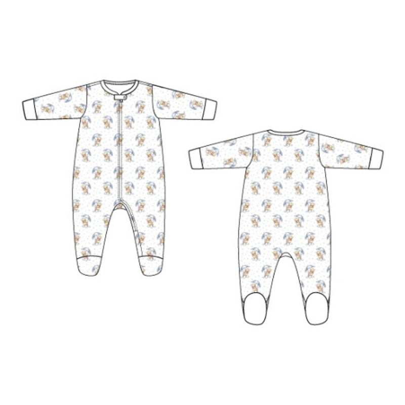 Janie and Jack - Kids Bu Rainy Pooh Footie Disney Sb1 E1