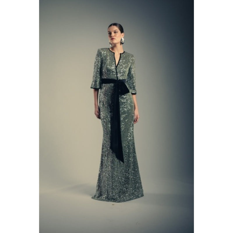 Badgley Mischka - Womens Velvet Trim