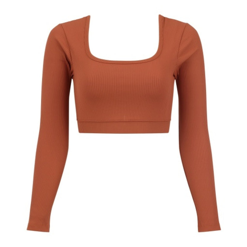 Year of Ours - Womens Ribbed Cropped Long Sleeve