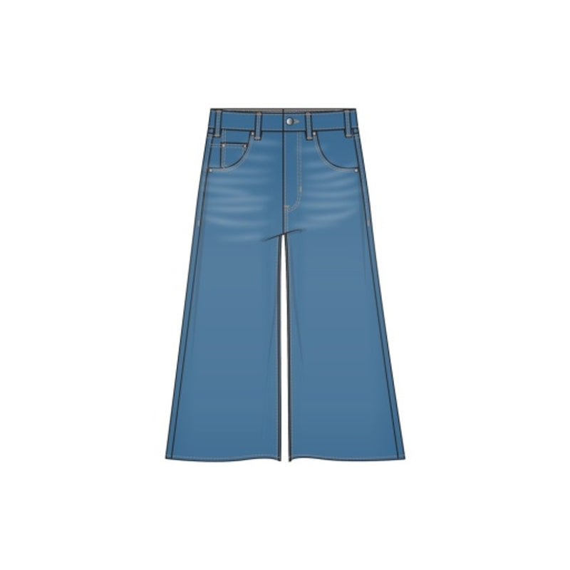 Liverpool Los Angeles - Womens Claire Hr Relaxed Culotte Pant 20" Ins