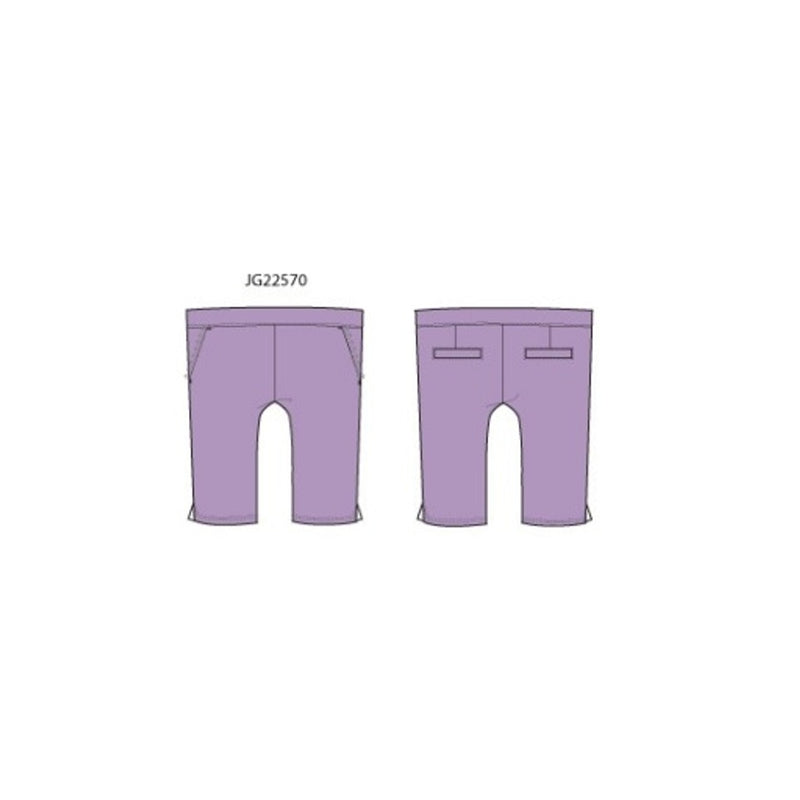 Janie and Jack - Girls K Prpl Crop Ponte Pant Spbk
