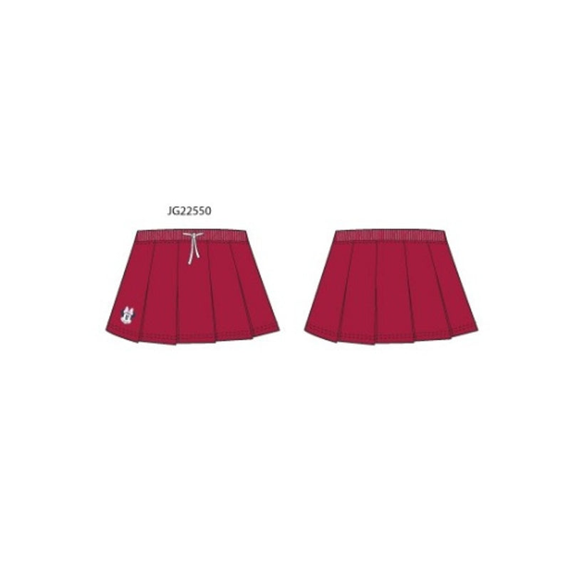 Janie and Jack - Girls K Red Plt Pique Skirt Disney