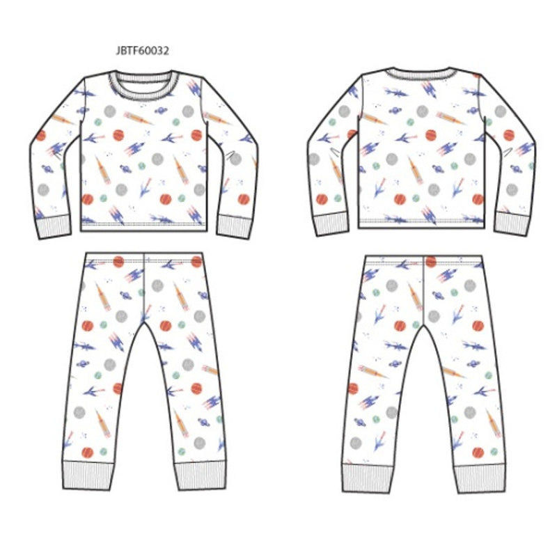 Janie and Jack - K Long Sleeve Space Sleep Sb1 E1