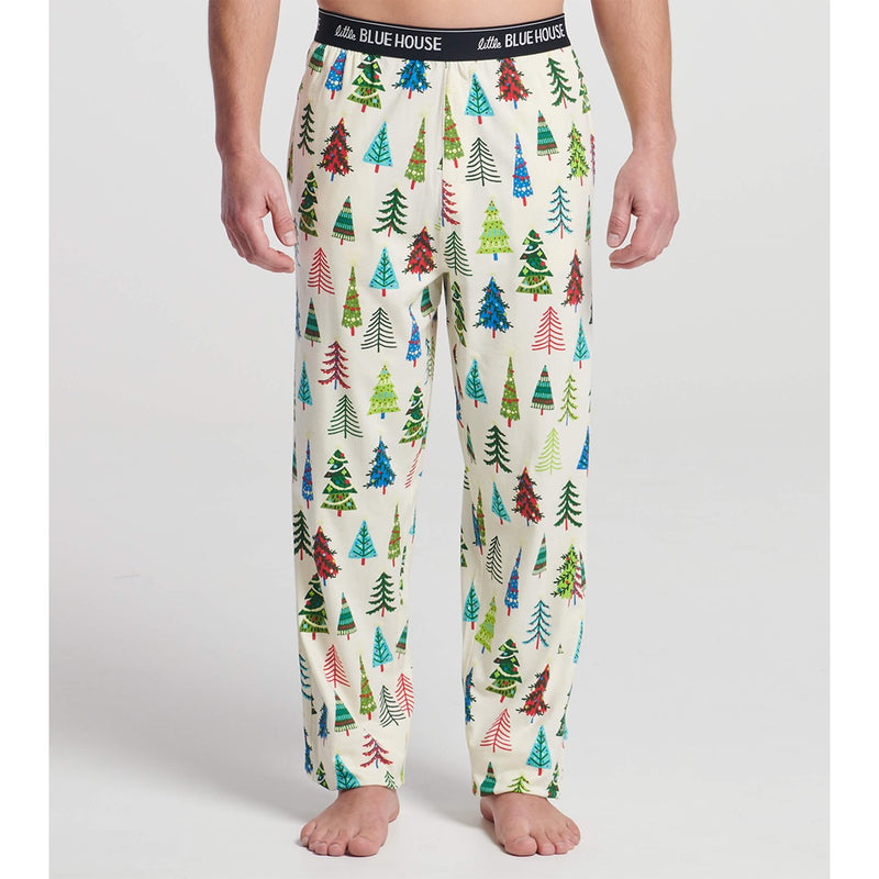 Little Blue House - Christmas Trees Mens Jersey Pajama Pants