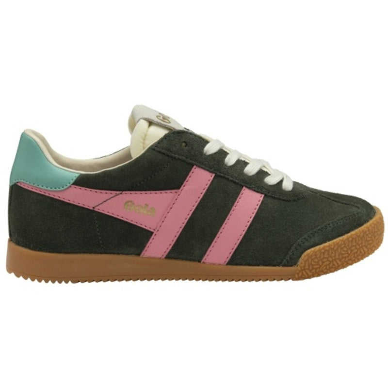 Gola - Womens Elan Sneakers - Dark Khaki/Bubblegum/Sea Mist