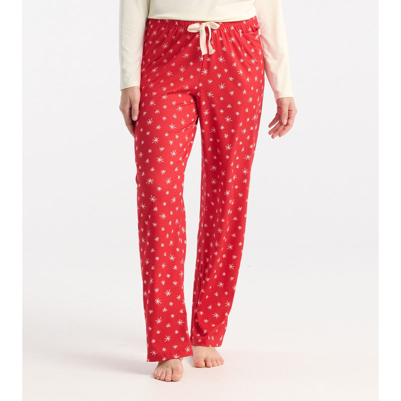 Little Blue House - Unisex Red Snowflakes Pj Pants in a Bag