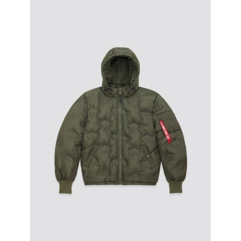 Alpha Industries - Mens Hooded Logo Puffer