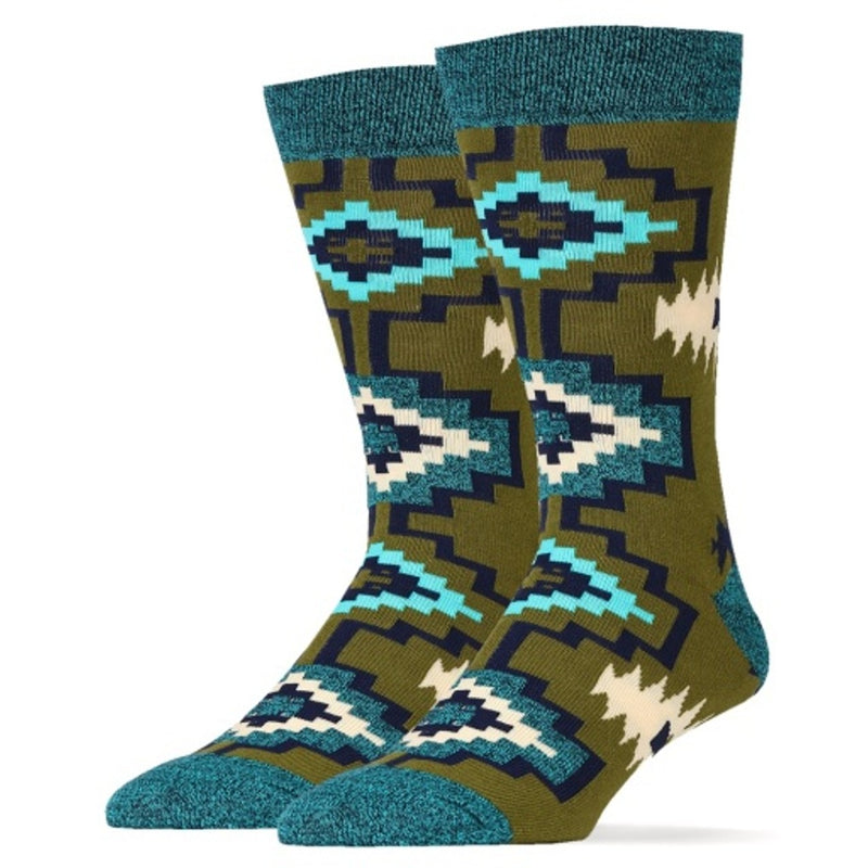 Oooh Yeah - Mens Sandpoint Trail Southwestern Mens Crew Socks