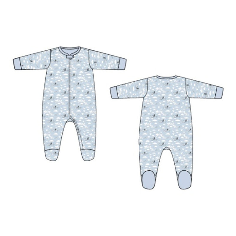 Janie and Jack - Kids Bb Cloud Mickey Footie Disney Sb1 E1