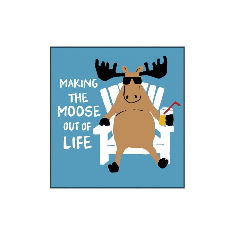 Little Blue House - Unisex Making the Moose Out of Life Eco Dishcloth