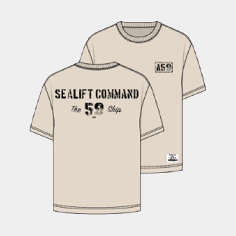 Alpha Industries - Mens Essential Relaxed Fit Tee( Battlewash Sealift)