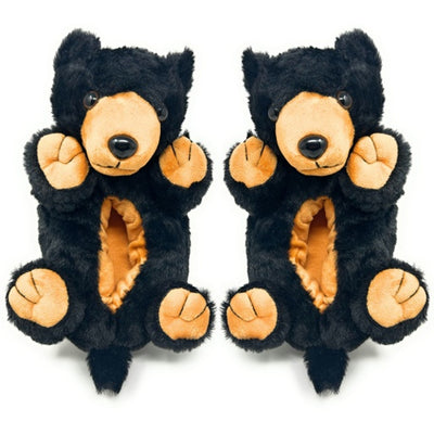 Oooh Yeah - Kids Homer the Black Bear Assort-Animal Hugger Slippers- Kids, 1 Size 1-5