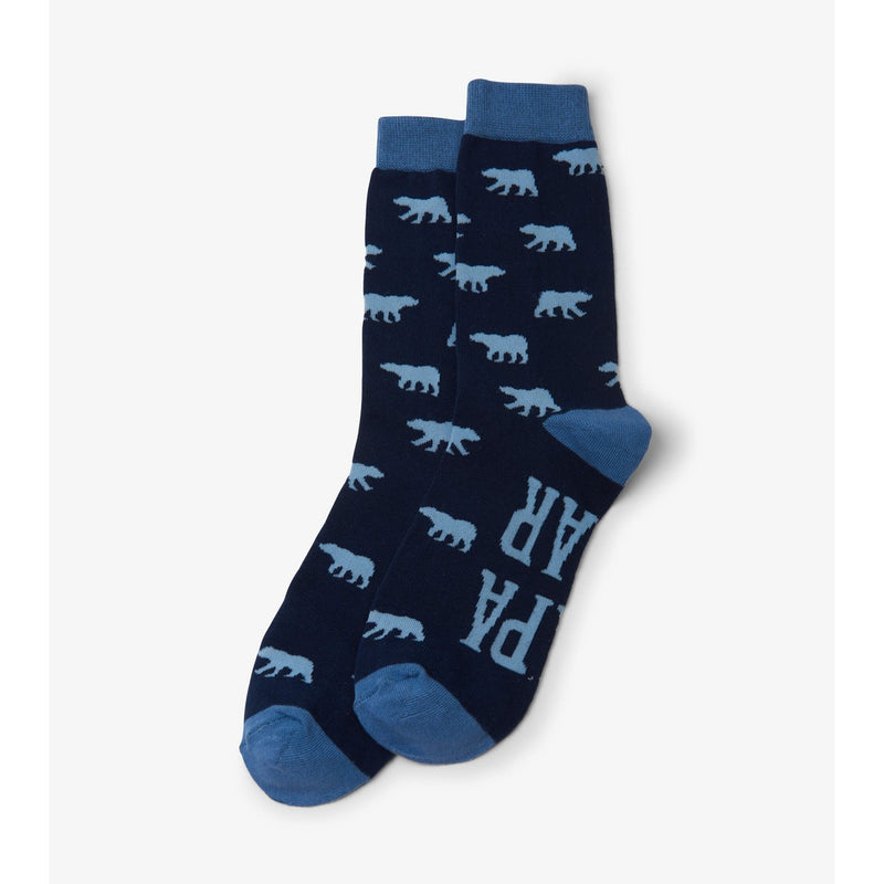 Little Blue House - Papa Bear Mens Crew Socks
