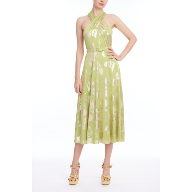Badgley Mischka - Womens Lurex Prnt Halter