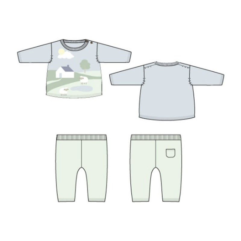 Janie and Jack - Baby U S Multi Farm Scenic Sweater/Pant Set Sig1