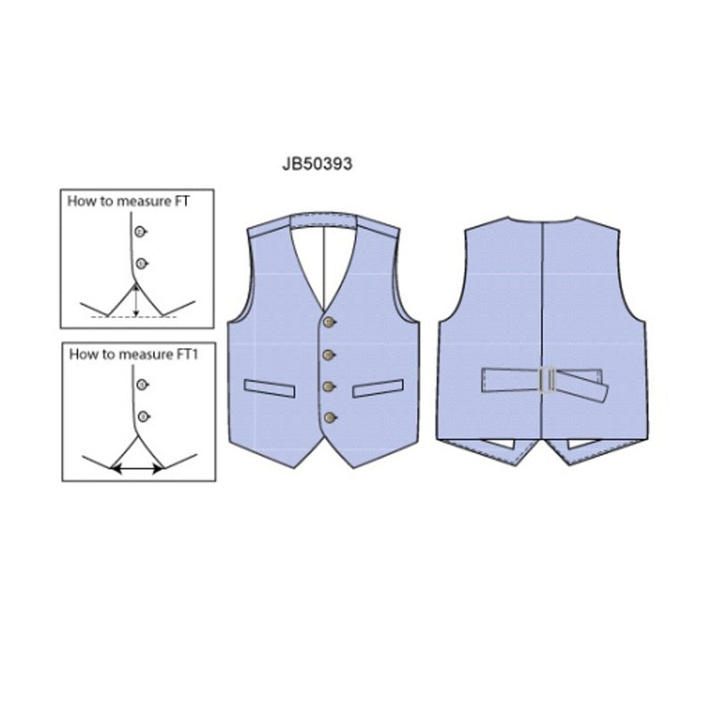 Janie and Jack - Boys with Lt Blue Oxford Vest Spbas