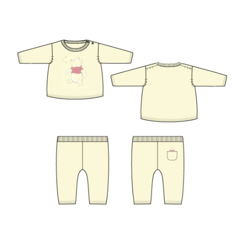 Janie and Jack - Baby U S Yellow Pooh Sweater/Pant Set Spr Disney Pooh