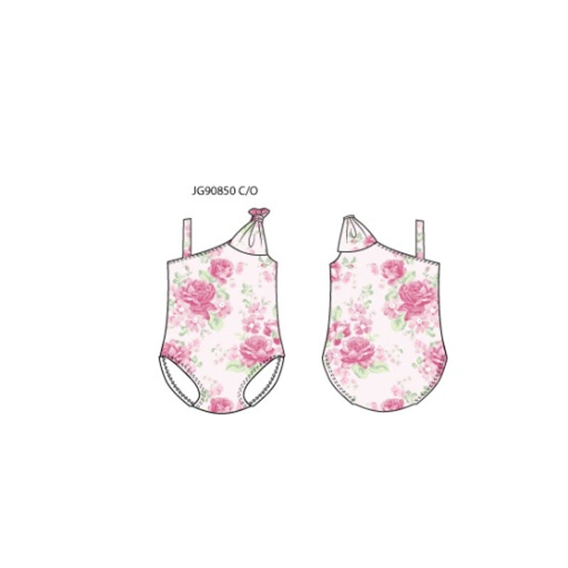 Janie and Jack - Girls K Pnk Rose Bow Swim Pink