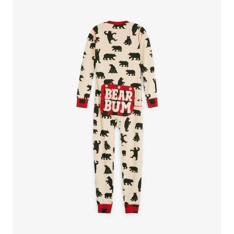 Little Blue House - Black Bear Kids Union Suit