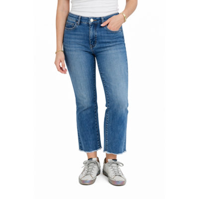 1822 Denim - Womens 27" Demi Boot Jean with Frayed Hem