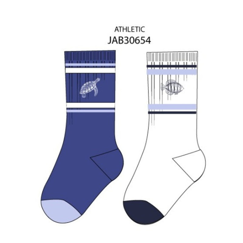 Janie and Jack - Kids B Blu Sea Sport Sock 2pk Sp2