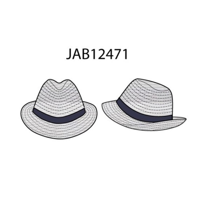 Janie and Jack - Kids B Wht Nvy Fedora E1