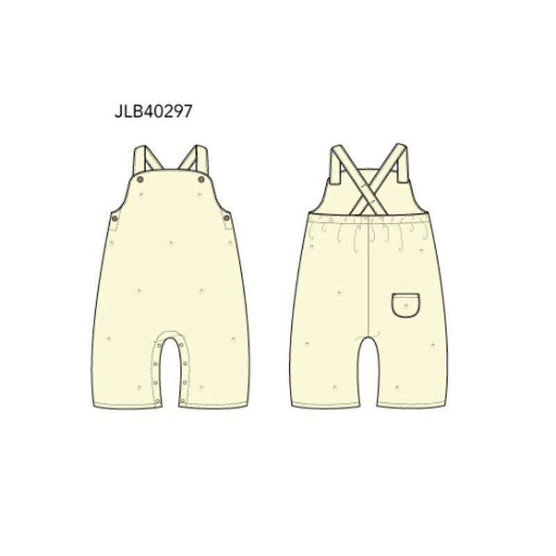 Janie and Jack - B with Yellow Aoe Pooh Overall Spr Disney Pooh