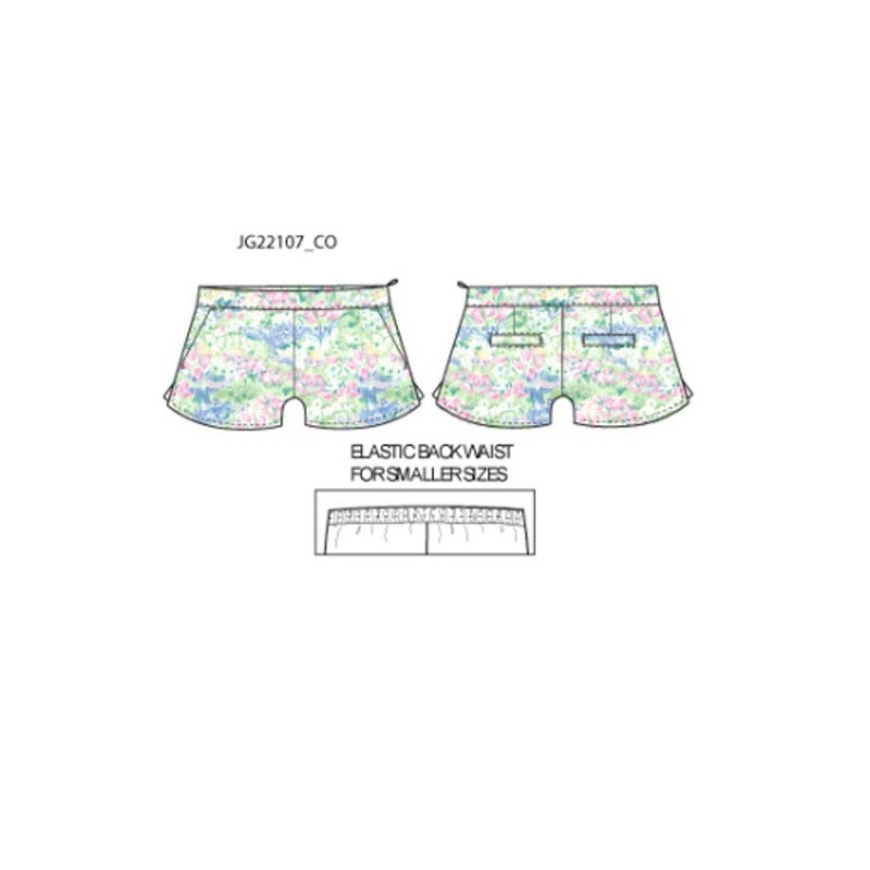 Janie and Jack - Girls with X Multi Scenic Short E1