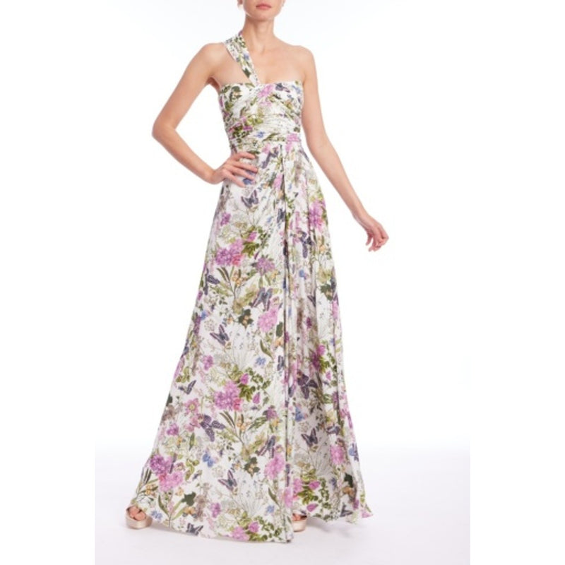 Badgley Mischka - Womens One Shldr Butterfly