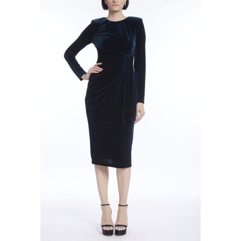 Badgley Mischka - Womens Pleated Sash Velvet