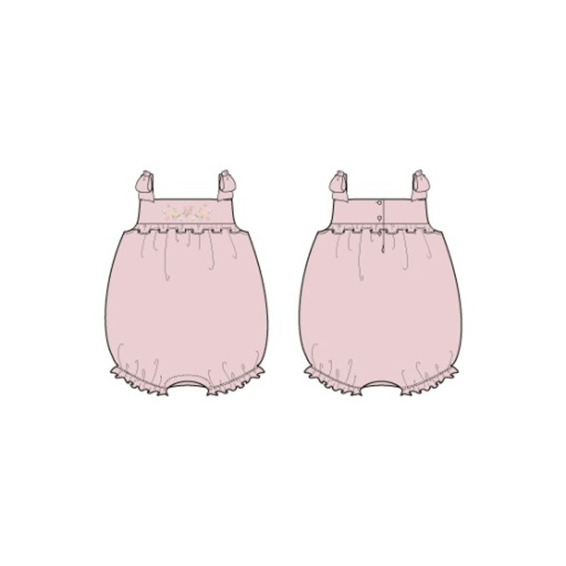 Janie and Jack - Baby G K Pink Embrd Ft Sl Bubble Smr1