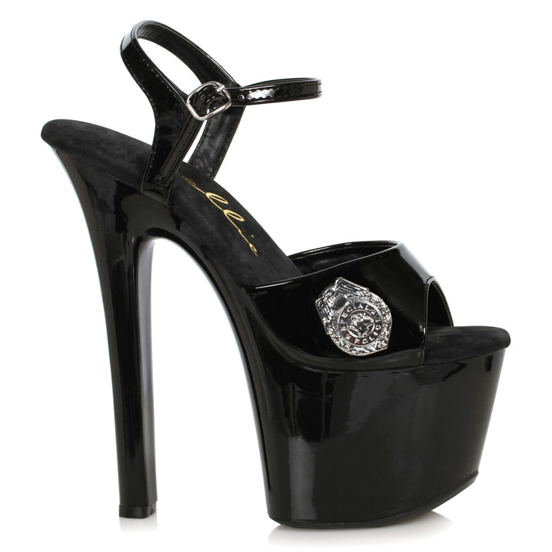 Ellie Shoes - 7" Womens Stiletto Sandal with Badge