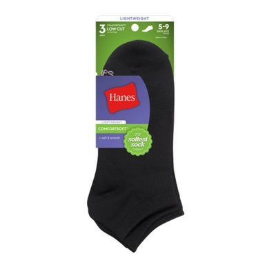Hanes - Womens Comfortsoft Women's Low Cut Socks 3-Pack