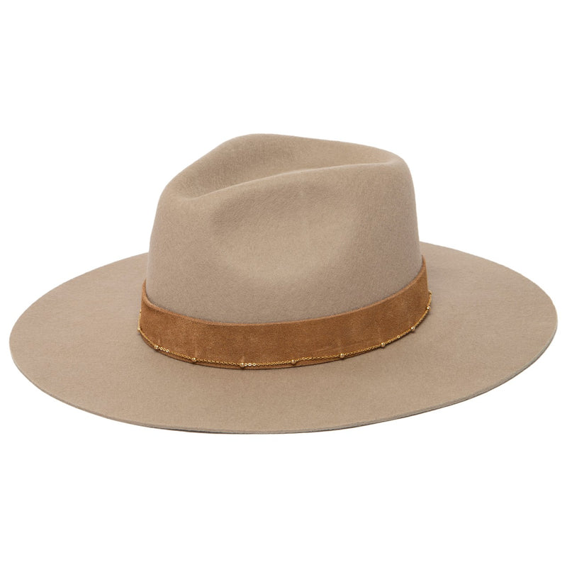 San Diego Hat Company - Loretta Womens Wool Felt Stiff Brim Fedora