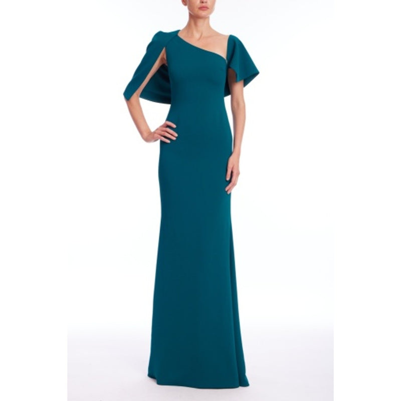 Badgley Mischka - Womens Wrap Shoulder Gown