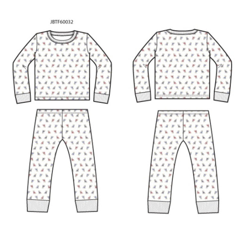 Janie and Jack - K Long Sleeve Frenchie Sleep Sb1 E1