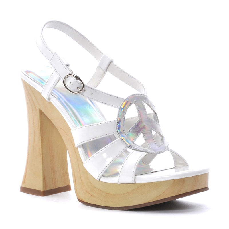 Ellie Shoes - 5" Chunky Peace Sign Sandal