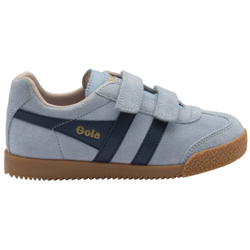Gola - Kids Harrier Strap Sneakers - Air/Navy/Chalk Pink
