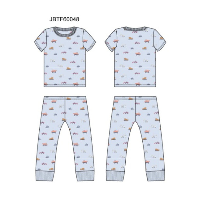 Janie and Jack - K Sl Blue Construction Sleep Sb1 S0