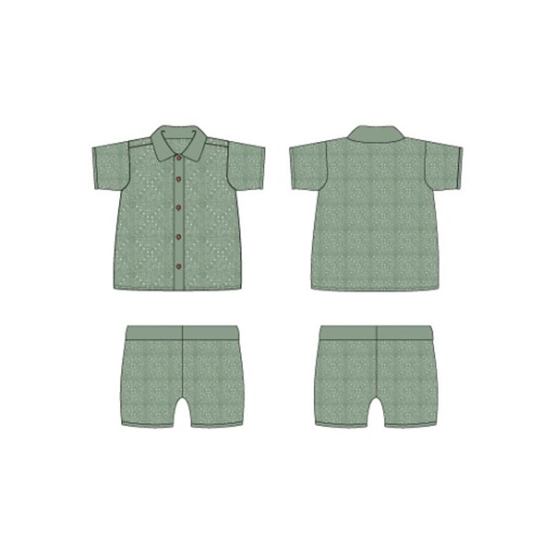 Janie and Jack - B S Green Square Crochet Cabana Set Smr1