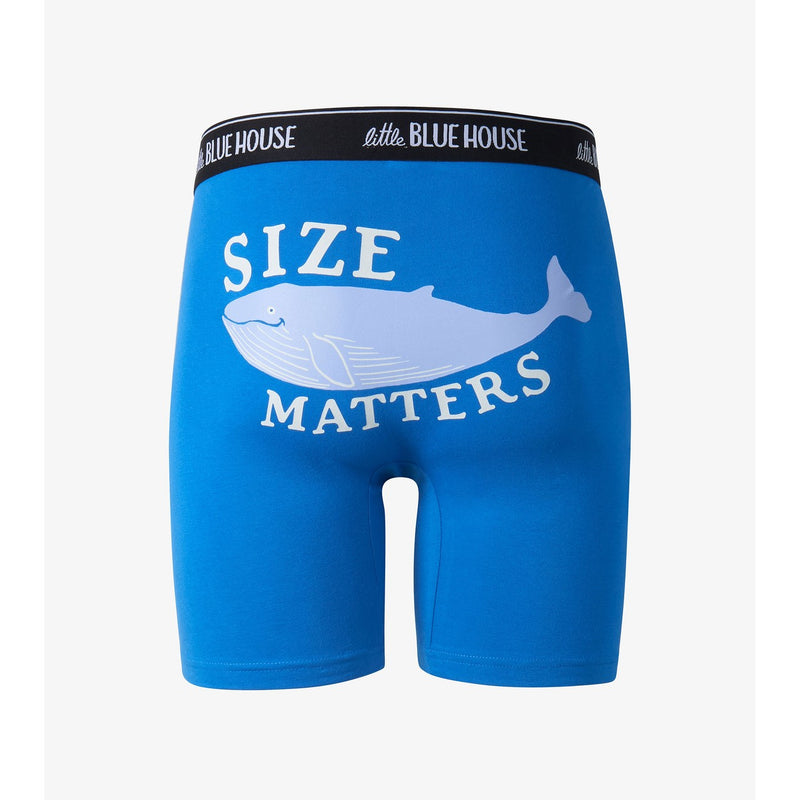 Little Blue House - Whale Size Matters Mens Boxer Brief