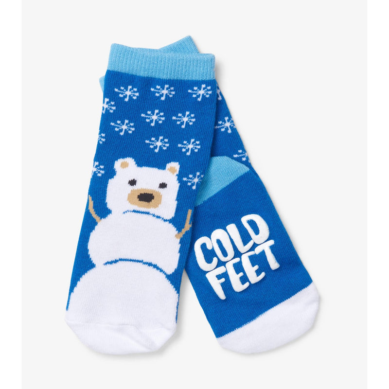 Little Blue House - Snow Bear Kids Crew Socks